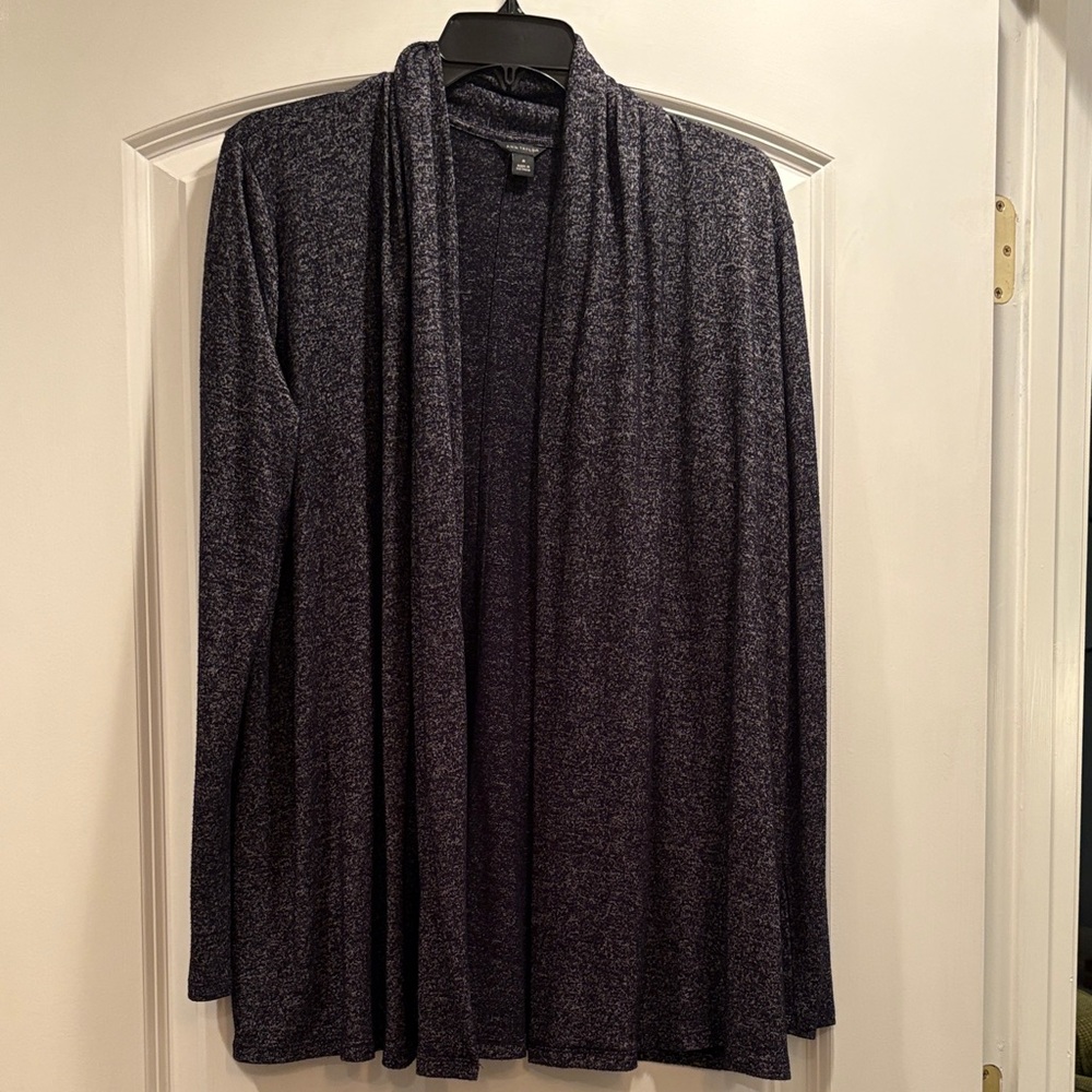 Open Front Navy speckled Cardigan